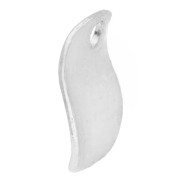 Lentejuelas redondas onduladas de 8 mm - Chapado en plata fina x10
