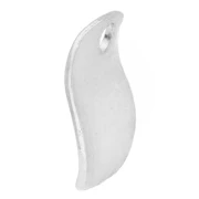 Lentejuelas redondas onduladas de 8 mm - Chapado en plata fina x10