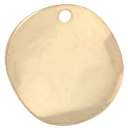 Oro de 24 Quilates - Lentejuelas redondas onduladas de 12 mm - Dorado con oro fino x5 Lentejuelas redondas onduladas de 12 mm - Dorado con oro fino x5