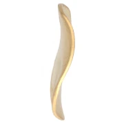 Lentejuelas redondas onduladas de 12 mm - Dorado con oro fino x5