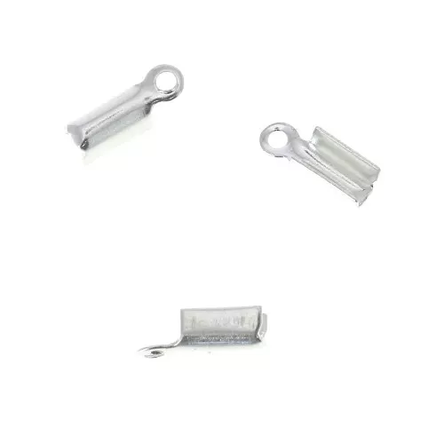 Terminal 1 mm plateado x20