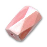 Cilindros magnéticos facetados 5x8 mm Rosa x10