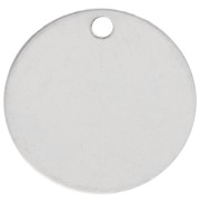 Lentejuela para grabar de 14 mm - grosor 0,4 mm - Plata 925 x1|raw }}