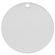 Lentejuela para grabar de 20 mm - grosor 0,4 mm - Plata 925 x1