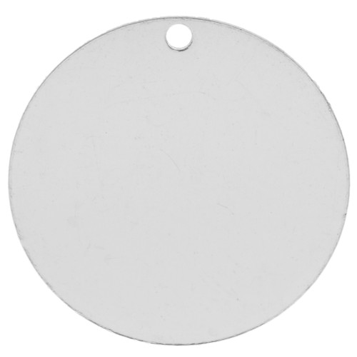 Lentejuela para grabar de 20 mm - grosor 0,4 mm - Plata 925 x1