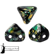 Cuentas de cristal Super-Khéops® de Puca® de 6 mm - Esmalte verde x10 g