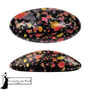 Jet - Athos 3D de Puca®: cabujón ovalado de cristal de 20 x 10 mm - Esmalte naranja x1 Athos 3D de Puca®: cabujón ovalado de cristal de 20 x 10 mm - Esmalte naranja x1