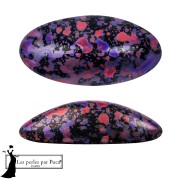 Jet - Athos 3D de Puca®: cabujón ovalado de cristal de 20 x 10 mm - Esmalte morado y rojo x1 Athos 3D de Puca®: cabujón ovalado de cristal de 20 x 10 mm - Esmalte morado y rojo x1