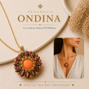 Cuentas de cristal Delos® de Puca® 6x11 mm - Enamel Grey x10 g