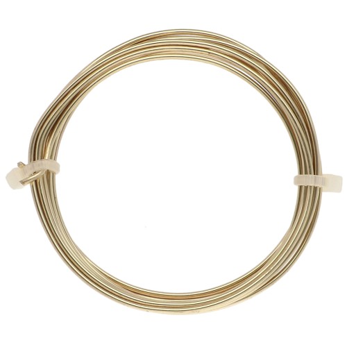 Hilo de latón de 1,5 mm para la creación de joyas - Latón en bruto x 1,75 m