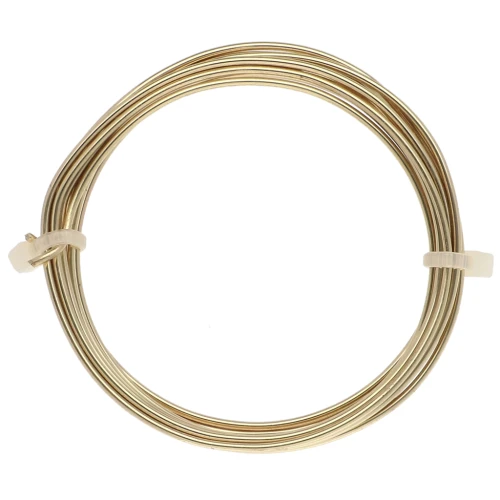 Hilo de latón de 1,5 mm para la creación de joyas - Latón en bruto x1.75 m