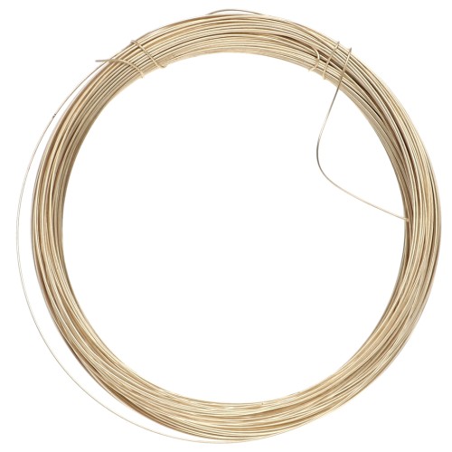 Hilo de latón de 0,4 mm para la creación de joyas - Latón en bruto x 20 m