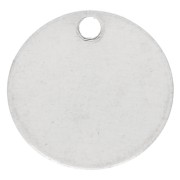 Lentejuela para grabar de 10 mm - grosor 0,4 mm - Plata 925 x1