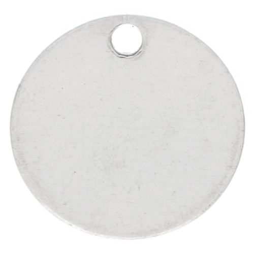 Lentejuela para grabar de 10 mm - grosor 0,4 mm - Plata 925 x1