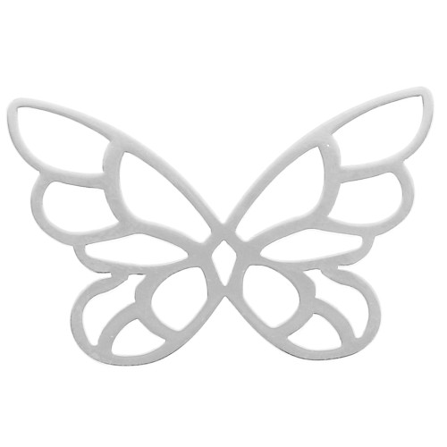 Regalo - Intercalario - Colgante Mariposa 30x20 mm - Plata 925 x1