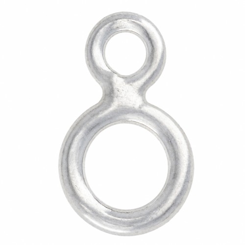 Anillas dobles soldadas de 7 x 4,5 mm - Plata 925 x5