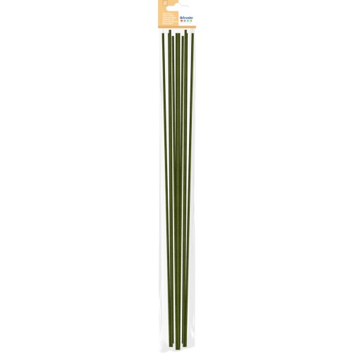 Lote de 10 tallos de flores 40 cm - Artemio - Verde
