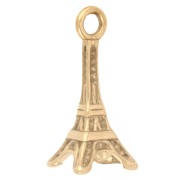 Dije Torre Eiffel 18 x 8 mm - Acero inoxidable dorado 304 x 1
