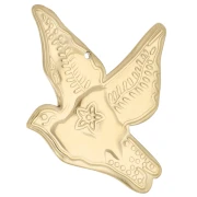 Colgante pájaro 40x36 mm - Acero inoxidable Dorado 304 x 1