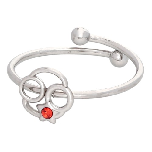 Anillo ajustable con el signo del zodiaco - Cáncer - Acero inoxidable 304L - Hyacinth x1