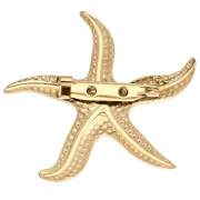 Broche Estrella de Mar 49x45 mm - Acero Inoxidable Dorado 304 x1