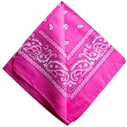 Pañuelo 100% algodón - Cachemira - Rosa fluorescente x1