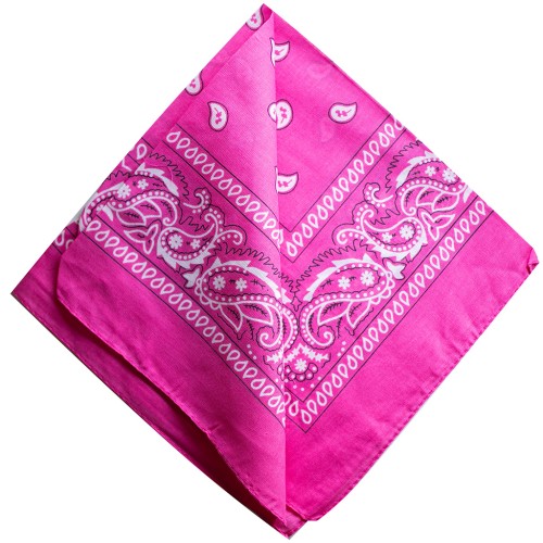 Pañuelo 100% algodón - Cachemira - Rosa fluorescente x1
