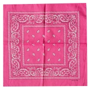 Pañuelo 100% algodón - Cachemira - Rosa fluorescente x1