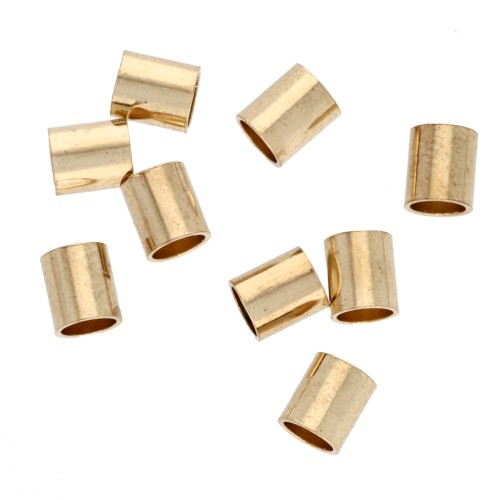 Tubos triturables 3,5x4 mm Oro x50