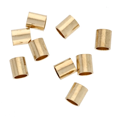 Tubos triturables 3,5x4 mm Oro x50