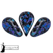 Crystal - Cuentas de cristal Amos® de Puca® 5x8 mm - Azul esmaltado x10 g Cuentas de cristal Amos® de Puca® 5x8 mm - Azul esmaltado x10 g