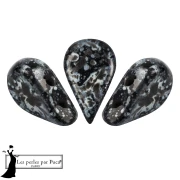 Cuentas de cristal Amos® de Puca® 5x8 mm - Enamel Grey x10 g