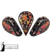 Cuentas de cristal Amos® de Puca® 5x8 mm - Esmalte naranja x10 g