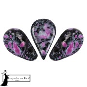 Cuentas de cristal Amos® de Puca® 5x8 mm - Enamel Pink x10 g