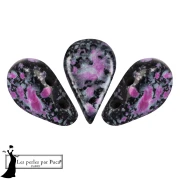 Cuentas de cristal Amos® de Puca® 5x8 mm - Enamel Pink x10 g
