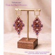 Cuentas de cristal Piros® de Puca® 2x5 mm - Bronce Indian Rose x10 g
