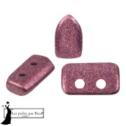 Cuentas de cristal Piros® de Puca® 2x5 mm - Bronze Light Plum x10 g