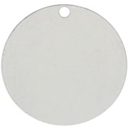 Lentejuela para grabar de 18 mm - grosor 0,4 mm - Plata 925 x1