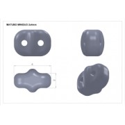 MiniDuo 2x4 mm Opaque Beige Luster x10g