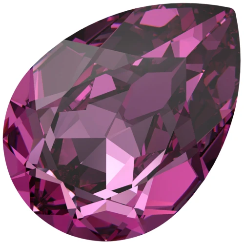 Cabujón PureCrystal 4320 6 x 4 mm - Rosa oscuro x1