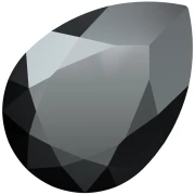 Cabujón PureCrystal 4320 6x4 mm - Jet Hematita x1