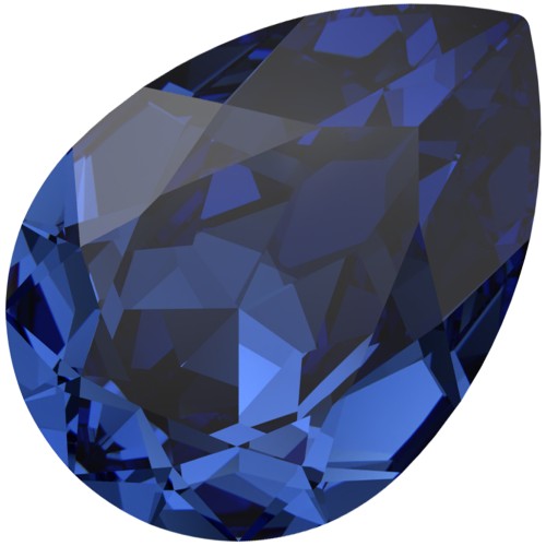 Cabujón PureCrystal 4320 6x4 mm - Reinvented Dark Sapphire x1
