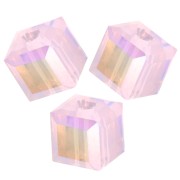 Cubos PureCrystal 5601 de 4 mm - Rose Water Opal Shimmer x8