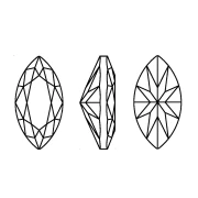 Lana PureCrystal 4210 10 x 5 mm - Light rose x1