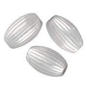 Cuenta con forma de oliva estriada, 4,5 x 3 mm - Plata 925 x 15|raw }}
