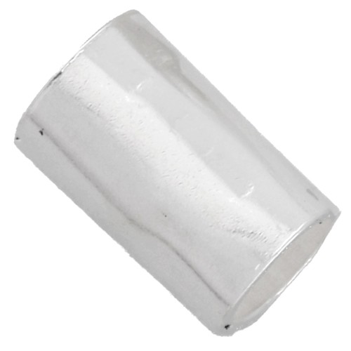 Cuenta tubular martillada de 5x3 mm - Plata 925 x1