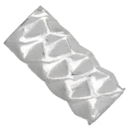 Cuenta tubular de 10 x 4,5 mm con efecto diamantado - Plata 925 x1