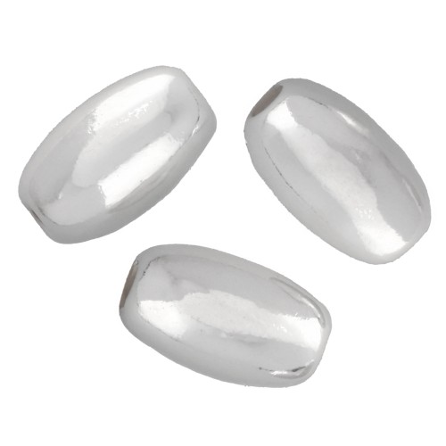 Cuenta con forma de oliva de 7x4 mm - Plata 925 x10