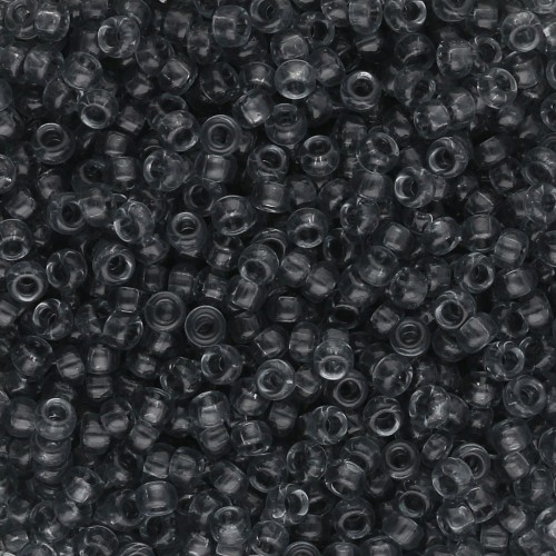 Cuentas Rocalla Miyuki 11/0 152 - Gris transparente x8 g