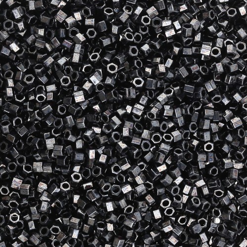 Miyuki Delica 15/0 Hex Cut DBSC0001 - Gris plomo x5 g